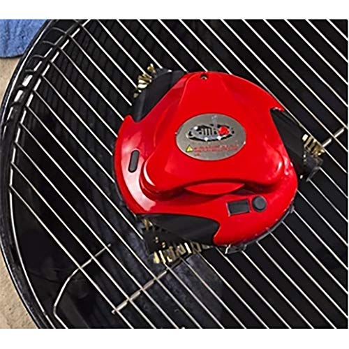 Grillbot Automatic Grill Cleaning Robot with Brass Brushes - BBQ Grill Cleaner - Grill Brush - Grill Scraper - BBQ Accessories - Red