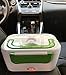 VMOTOR Portable 12V Car Use Electric Heating Lunch Box Bento Meal Heater Food Warmer 45W (Deep Green)