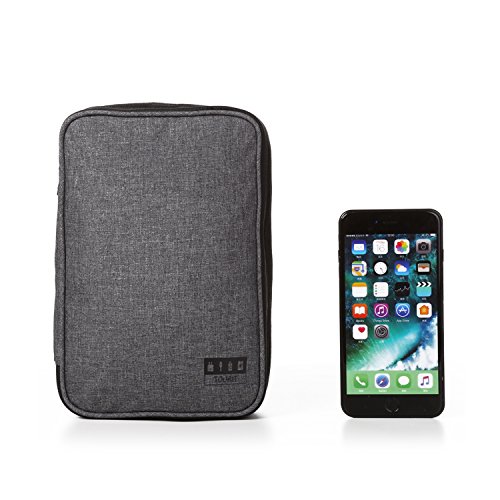 image for TOURIT Double Layer Electronics Accessories Organizer Bag Pouch Travel