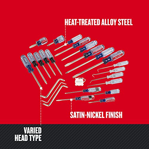 CRAFTSMAN Screwdriver Set, Assorted, 25Piece (CMHT65046) Pricepulse