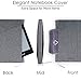 Kaitiaki Folio Cover Compatible with Rocketbook Everlast, Wave, Fusion, Panda, A5 Portfolio Organizer with Pen Loop, Business Card Holder, Waterproof Fabric, Ribbon bookmark, Executive Size, Gray