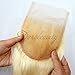 Dorabeauty Platinum Blonde Bundles 4×4 Lace Closure with 3 Bundles #613 Blonde 100% Brazilian Remy Human Hair (ST 14