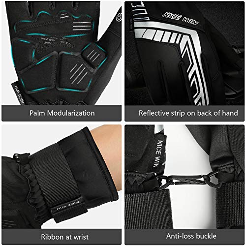 image for NICEWIN Winter Waterproof Motorcycle Gloves Touch Screen Men Women-Win