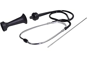 Alltooetools Engine Stethoscope Kit Cylinder Diagnostic Mechanics Tool Engines Health Check Set 11-3/4" Metal Probe