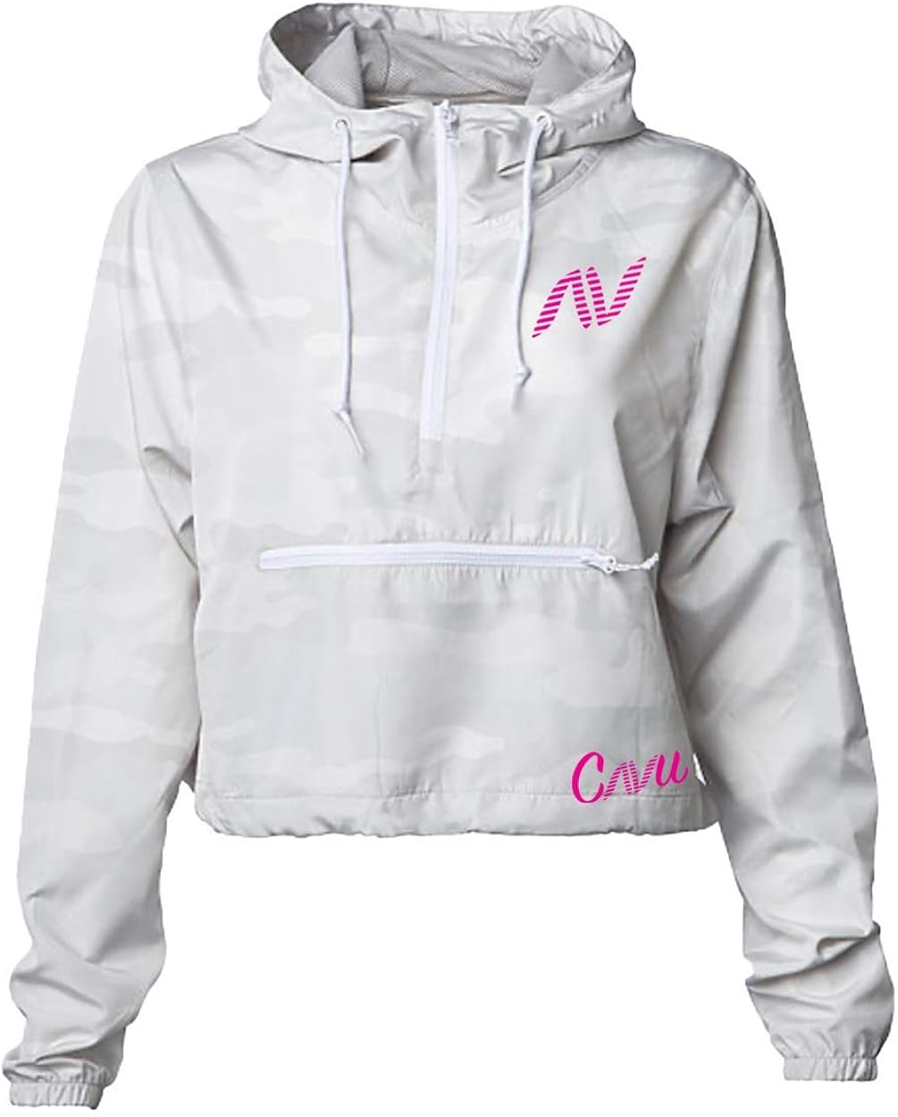 ladies white hooded jacket