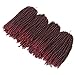 4 pack spring twist crochet braiding hair Ombre Colors Synthetic Hair Extensions TBUG