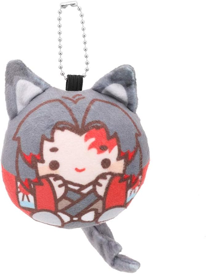 Salemor Demon Slayer: Kimetsu no Yaiba Stuffed Plush Doll Keychain Cute Cartoon Characters Plush Pendant Bag Accessories Anime Fans Gift(Yoriichi Tsugikuni)