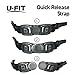 Swim Goggles | Swimming Goggles For Men Women Adults - Best Non Leaking Anti-Fog UV Protection Clear Vision - Free Goggle Case Nose and Ear Plugs Black Mirrored | U-FIT