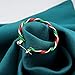 Christmas Wreath Hoop Pierced Earrings For Women Red Green Alloy RareLove