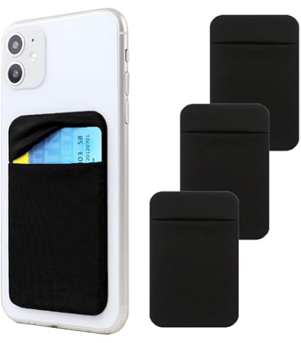 Amazon.com: OBVIS Cell Phone Pocket Self Adhesive Card Holder Stick On Wallet  Sleeve with Adhesive ID Credit Card ATM Card Holder for iPhone Android 2  PACK BLACK : Cell Phones & Accessories