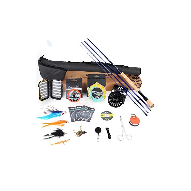 Wenhu Combos De Pêche -9ft 8-10wt Complet D’eau Salée Fly Rod Reel Line Crochets Accessoire Combo Full Sea Fly Fising Rod Kit