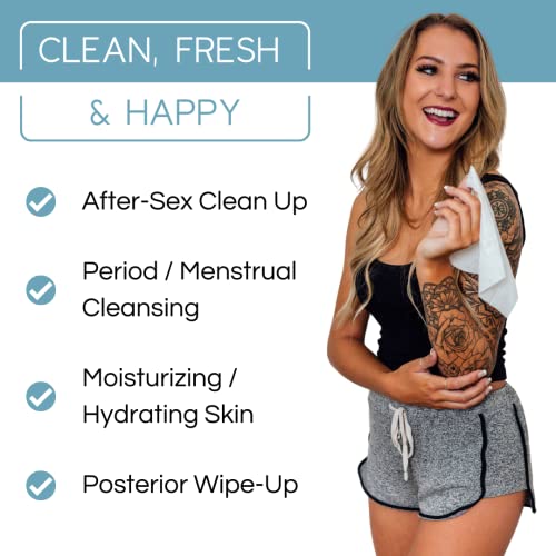 Royal Body Wipes Flushable Individually Wrapped Wet Towelettes for