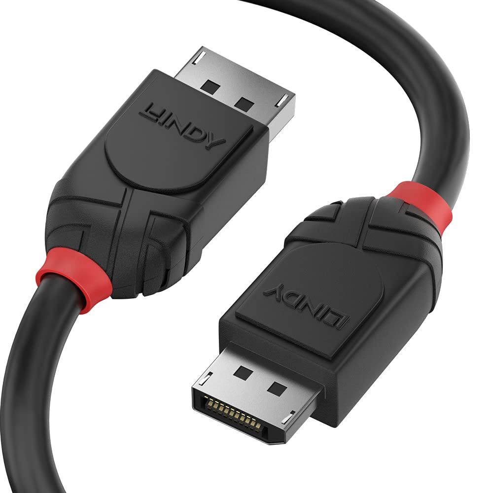 Lindy 1.5m DisplayPort 1.2 Cable, Black Line