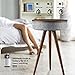 i-star QI Wireless Charging Smart Table - 360° Bluetooth Speaker Louder Surround HD Sound Projection with USB AUX Charging Inputs End Multifunctional Coffee Table Triangle Wooden Night Stand Table