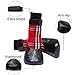 PUPTECK Anti-Slip Dog Socks with Straps Traction Control Waterproof Paw Protector for Indoor Outdoor Wear Red XL