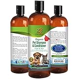Flea &amp; Tick Pet Shampoo &amp; Conditioner Organic For Itch Free, Dry Skin, Preventative &amp; Relief, Pest Free For Pet Shiny Healthy Hair &amp; Coat 17 Oz by Pet Diesel