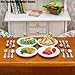 Odoria 1:12 Miniature 4PCS Porcelain Plates Dollhouse Kitchen Accessories
