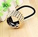 Bzybel Womens 6 pcs Alloy Metal Glitter Cuff Wrap Ponytail Holder Hair Tie Fashion Accessory Set (Style three)