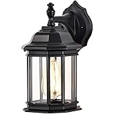 Nuvo 60/6119 Hopkins 1-Light Outdoor Wall Sconce, Matte Black, Small