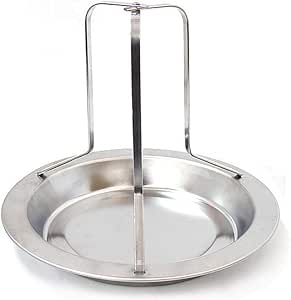 Aolvo - Soporte de acero inoxidable para latas de cerveza, pollo, asado