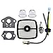 Hipa RePower Kit with Air Filter Primer Bulb Gasket for Echo HC150 HC151i HCR150 Clipper GT201i SRM210 SRM210i SRM210SB SRM210U SRM211i Trimer Weedeater primary