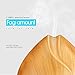 KBAYBO 400ml Humidifier Aroma Essential Oil Diffuser Ultrasonic Air with Wood Grain 7 Color Changing LED Lights for Office Home Bedroom (Light Wood)