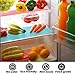 FLPMIX Refrigerator Liner 6 PCS Transparent Blue Washable Fridge Liners and Mats for Drawers, Food Storage Cabinet, Placemats17.7 x 11.4 Inch