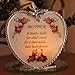 BANBERRY DESIGNS Mom Butterfly Sun Catcher & Candle Holder with Loving Poem - Pressed Flower Window Suncatcher with Silver Mom Charm - Desktop Heart Shaped Candleholder Mom Quote - Mother's Day