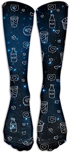 Coffee Drink Tea Cupcakes Men's Comfort Over The Calf Tube Socks