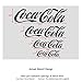 J BOUTIQUE STENCILS Wall Stencil Template Cocacola Various Size-Reusable Stencils for DIY Decor