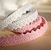 3pcs 2.5 Meters Craft Adhesive Tape, Marrywindix Rural Wind Masking Lace Frabric Tape Washi Tape Random Color