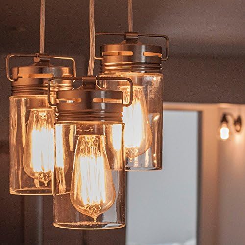 [4 PACK - ST 58] 4 Pack 60W Vintage Light Bulbs,Edison Bulbs Dimmable E26 ST58 110-130V 2500-2700K Warm White