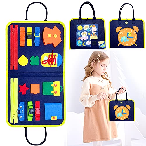 Busy Board Montessori Toys 1 Year Old, Sensory Montessori Busy Board