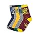 Harry Potter Socks Set of 5 - Adult Size 6 to 12 - Official Harry Potter Licensed by Cinereplicas