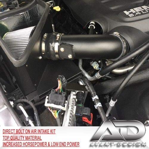 AF Dynamic Black Air Filter Intake Kit 2014-2018 for Dodge Ram 2500 3500 Pickup HEMI 6.4L 6.4 V8