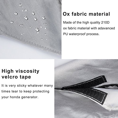 Opall Generator Cover for Honda Eu2000i Eu2200i, All Season Outdoor Storage Cover,Protect Against Dust, Debris, Rain Weather - Thumbnail 6