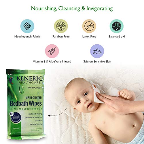 1 Rinse+Bath+Wipes+Pack+Hypoallergenic