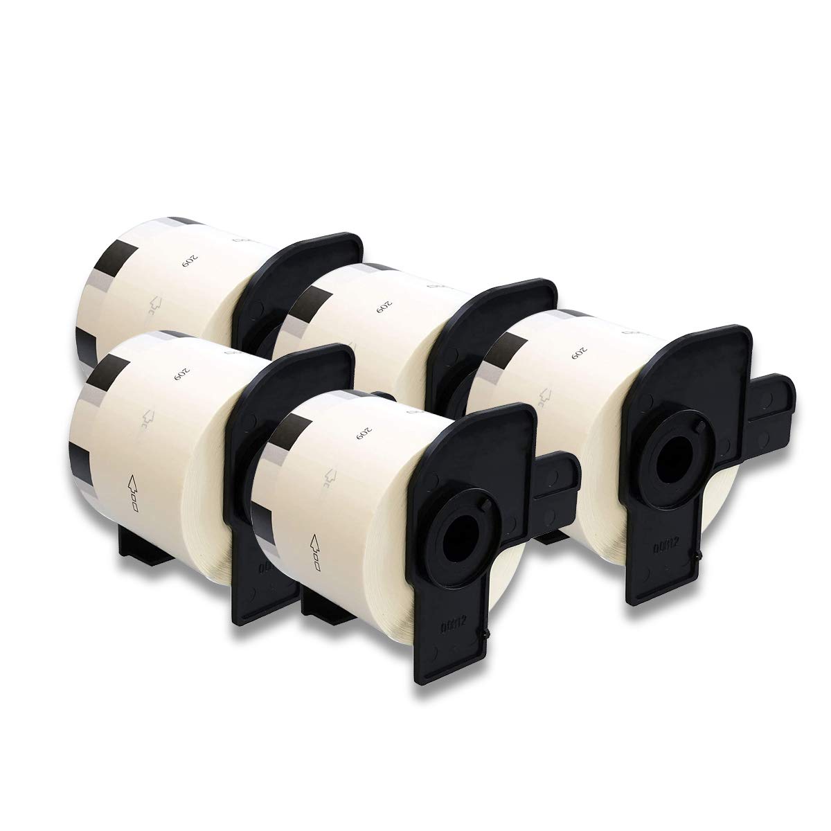 5×DOREE DK-11209 29mm x 62mm Small Address Labels Compatible for Brother P-Touch QL-500 QL-500BW QL-570 QL-580 QL-700 QL-710W QL-800 QL-810W QL-820NWB QL-1110NWB QL-1100 QL-1060N QL-1050