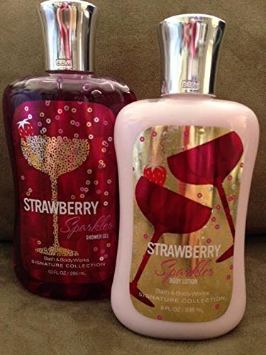 Bath & Body Works Strawberry Sparkler Shower Gel & Body Lotion