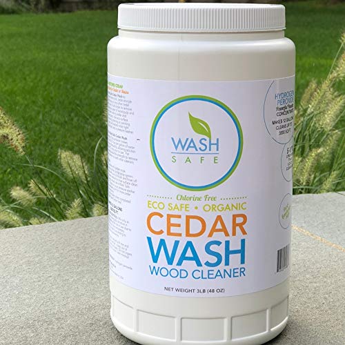 Wash Safe Industries CEDAR WASH Eco-Safe and Organic Wood Cleaner, 40 lb Container