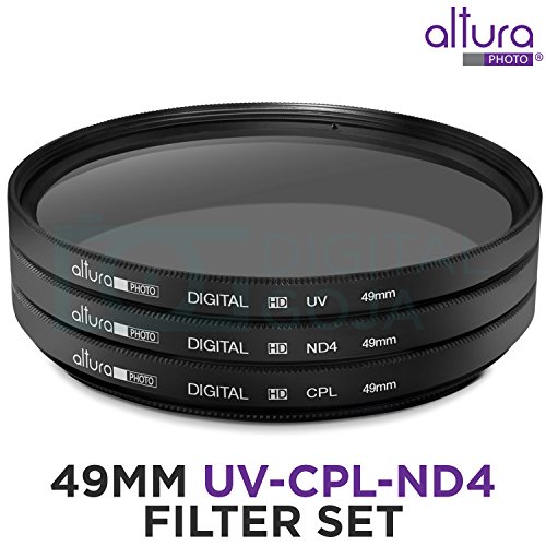 Canon EF 50mm f/1.8 STM Lens w/ Essential Photo Bundle - Includes: Altura Photo UV-CPL-ND4, Neoprene Lens Pouch, Camera Cleaning Set