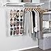 Richards Clear Vinyl Shoe Caddy with Hanger,12 Pocket
