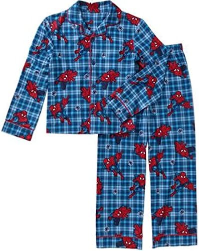 Marvel Ultimate Spiderman Little Boys Flannel Pajama Set (S 6/7)