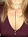 Suyi Exquisite Thin Layered Sequins Choker Necklace Women Girl Lady Long Chain Pendant Necklace D-Gold