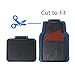 Maggift Rubber Floor Mats, for Car, SUVs, Vans & Trucks, Front and Back Heavy Duty Rubber Car Mats, 4pc, Black