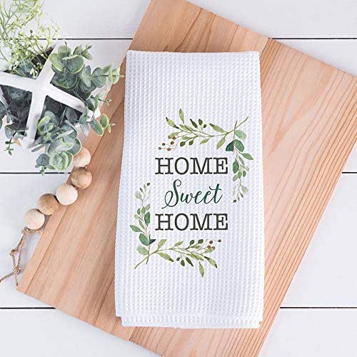 Home Sweet Home Dish Towel Housewarming Present New Homeowner Gift