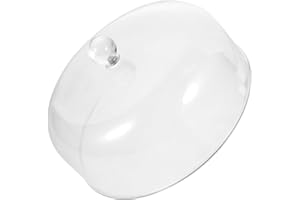 HOMOBABE Cake Dome Cover Large 230×230×120mm Acrylic Food Protector Dome Shape Lid for Dessert Display and Dust Protection