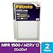 Filtrete 20x30x1, AC Furnace Air Filter, MPR 1500, Healthy Living Ultra Allergen, 2-Pack primary