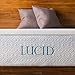 LUCID 2 Inch Full Mattress Topper, Plush Gel Memory Foam Cooling, Pull On Closure, Spot Clean Only