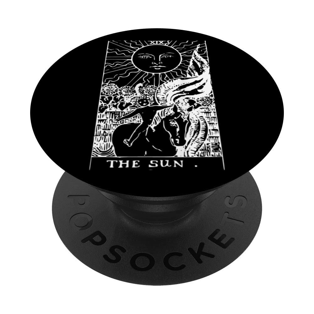 The Sun Vintage Tarot Card PopSockets Swappable PopGrip